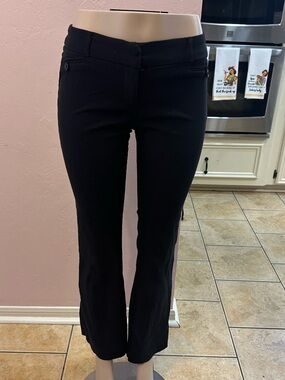 Black Women's Slim Bootcut Pants